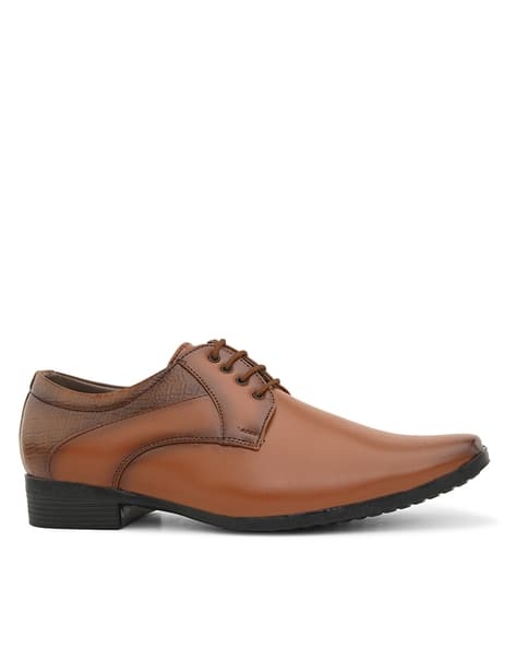 Men Plain-Toe Derbys with Lace Fastening - Main Image