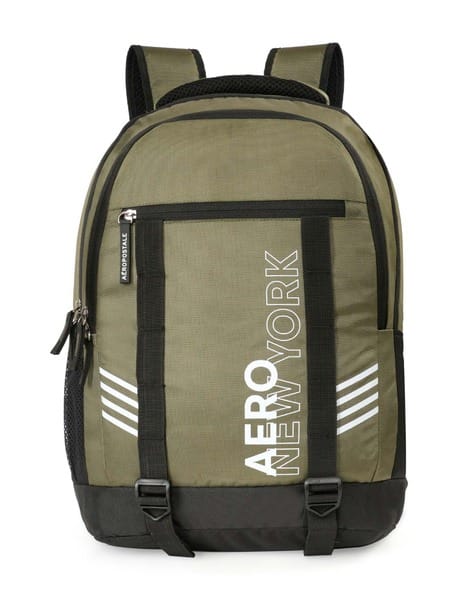 Aeropostale Men Typographic Print Backpack with Zip Closure