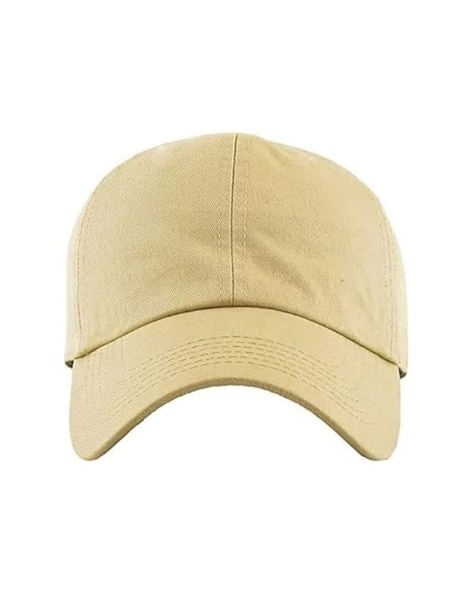 Plain beige cap on sale