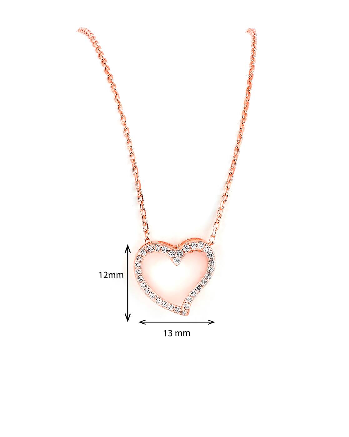 Buy Rose Gold-Toned Necklaces Pendants for Women by SILBERRY