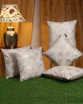 Pack of 5 Printed Square Cushion Covers-image-2