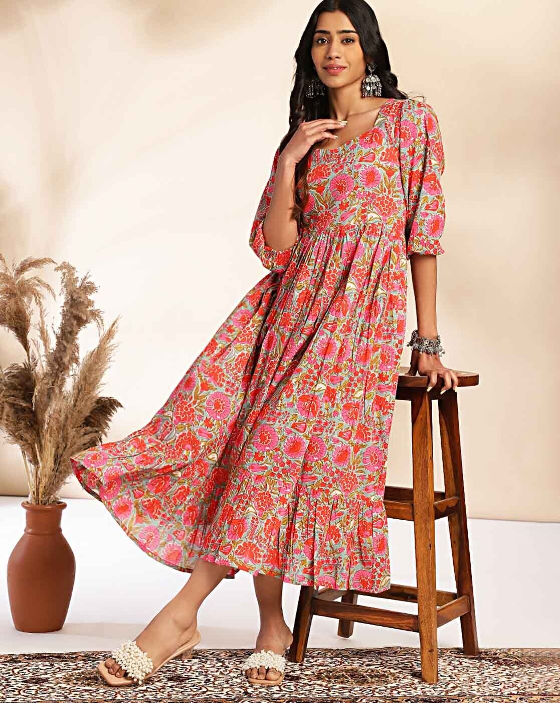 Buy Pink Dresses for Women by Janasya Online