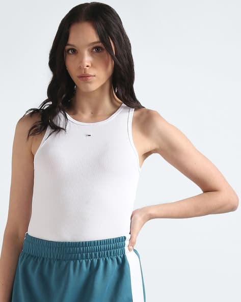 Women Essential Ribbed Regular Fit Tank Top