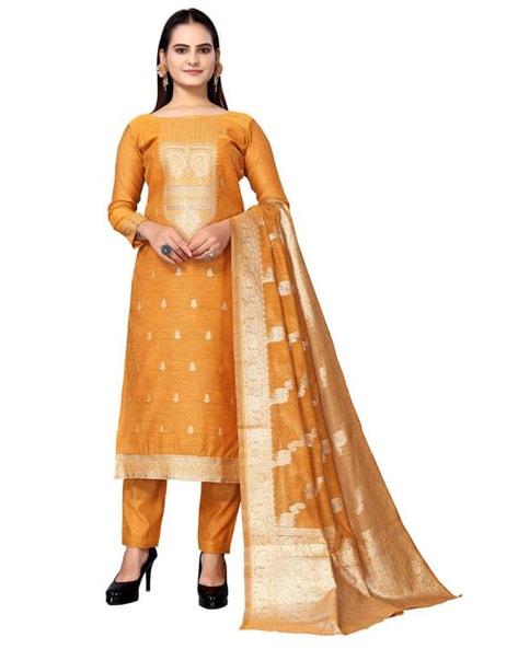 Women Printed Unstitched Dress Material Price in India