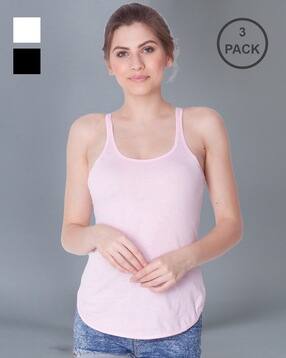dollar missy Pack of 3 Scoop-Neck Camisoles-picture-30