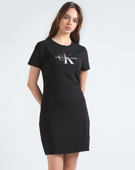 Buy Black Dresses for Women by Calvin Klein Jeans Online Ajio