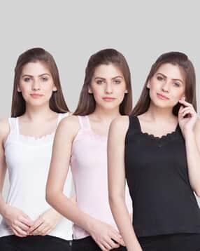 Pack of 3 Scoop-Neck Camisoles