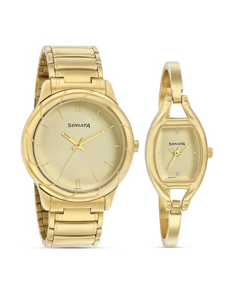 Buy Gold-Toned Watches for Men by SONATA Online