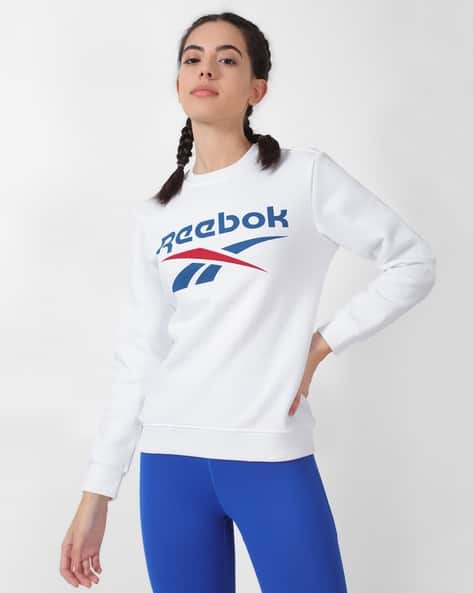 Reebok Typographic Print Crew-Neck Sweatshirt