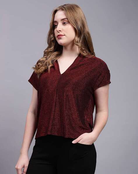 Nykaa Fashion Vero Moda Shimmer Top Buy VERO MODA Black Shimmer