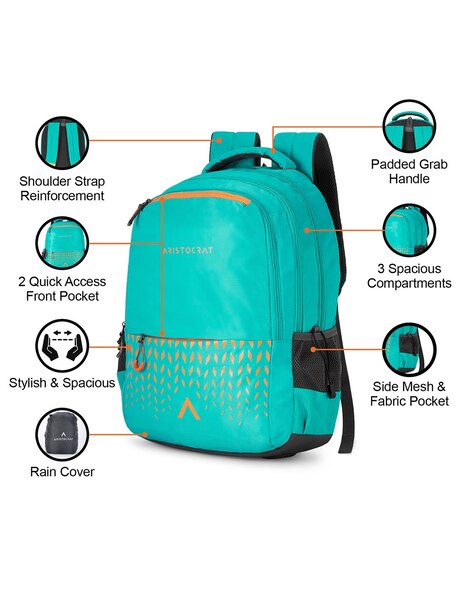 Aristocrat school bags with rain cover on sale