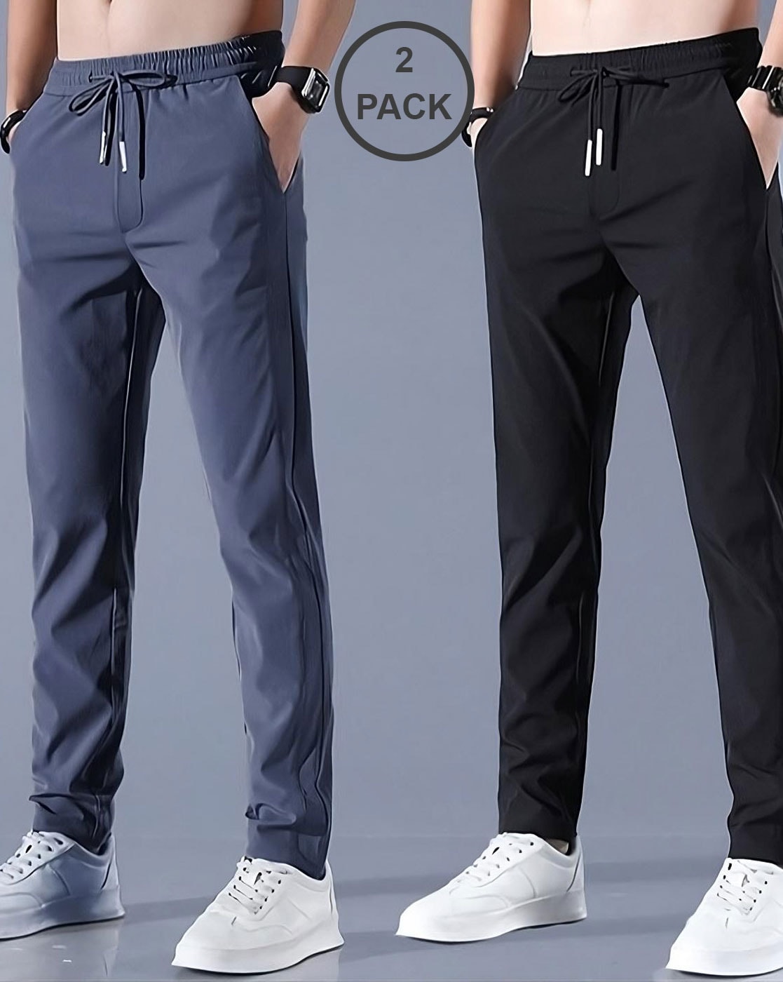 Combo of 2 Stretchable Pants for Men