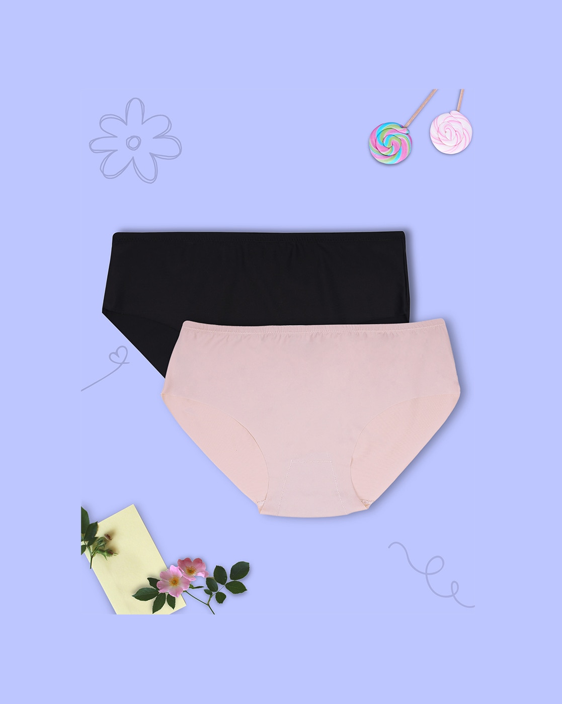 Buy Multicoloured Panties for Women by Dchica Online