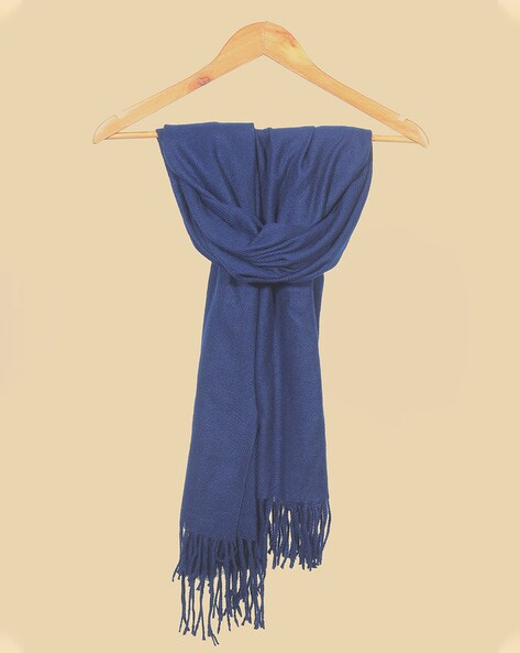 Women Knitted Scarf with Fridge Hem Price in India