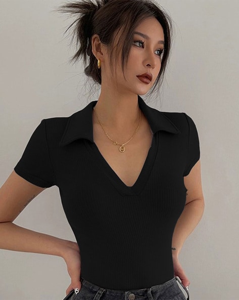 Buy Black Tops for Women by AURIKA FASHION Online