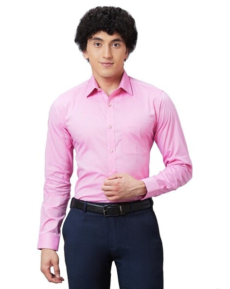 Raymond Self-design Slim Fit Shirt