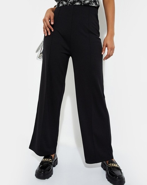 Buy Black Trousers & Pants for Women by MAX Online