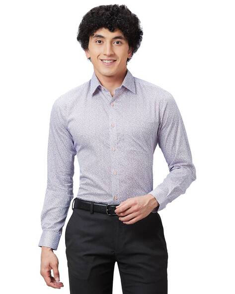 Raymond Self-design Slim Fit Shirt