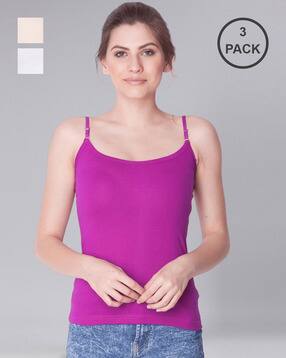 dollar missy Pack of 3 Scoop-Neck Camisoles-picture-35