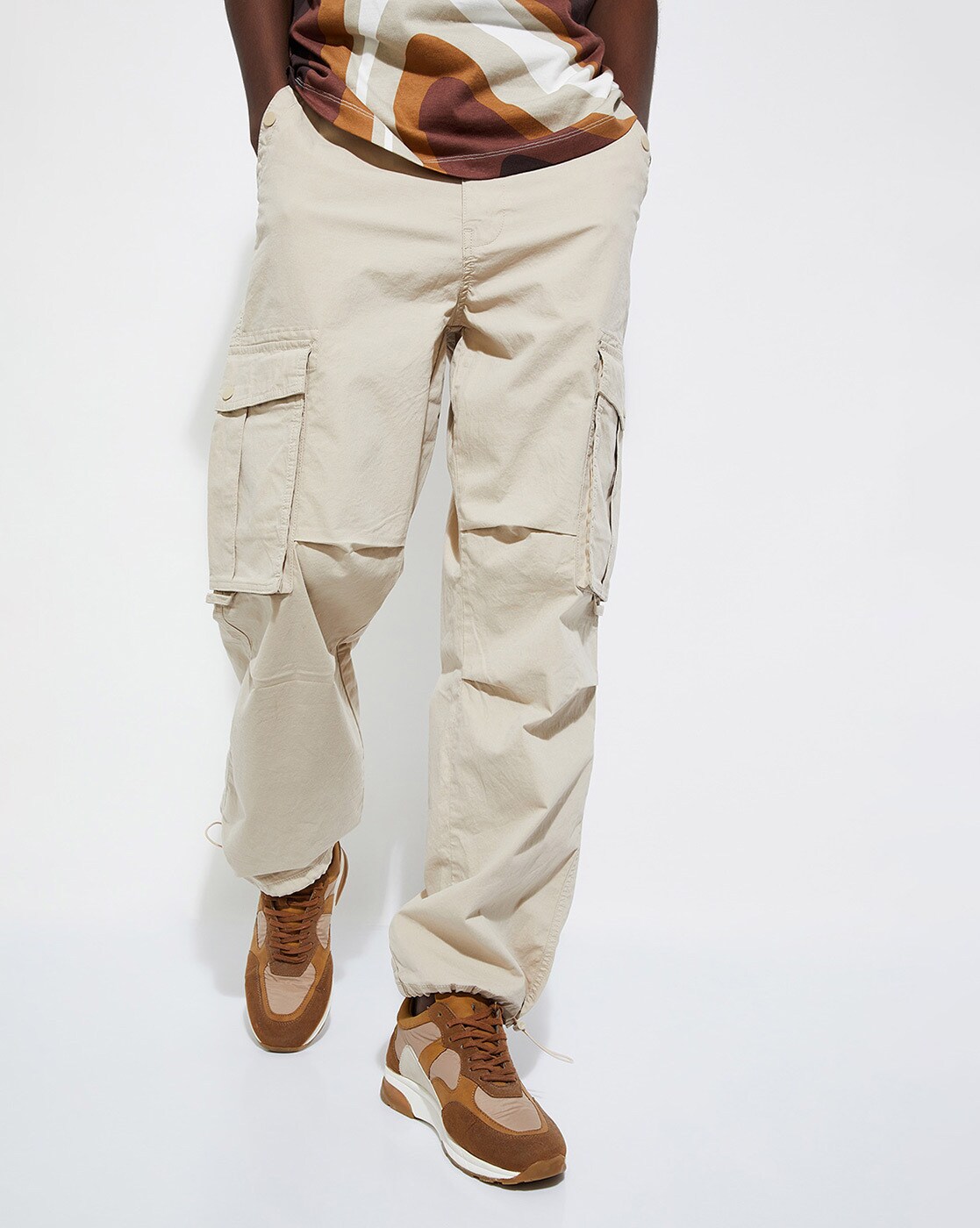 Street One MEN REGULAR FIT - Cargo trousers - braun/brown - Zalando.de