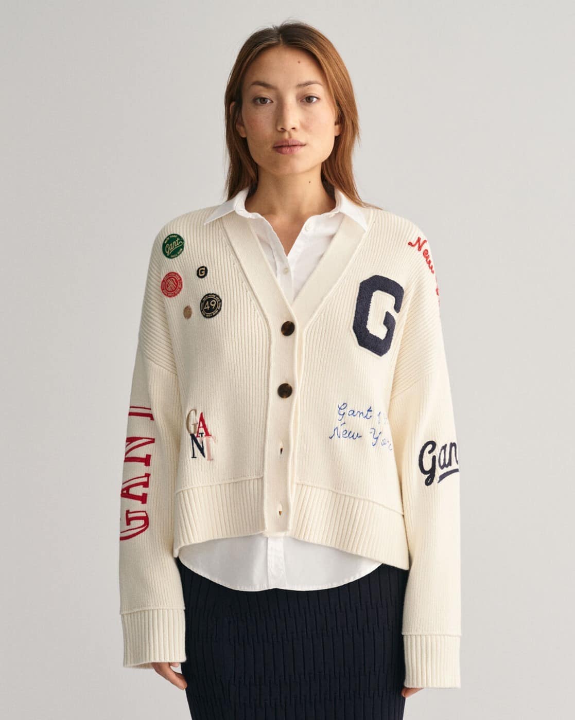 ガント Gant 【 Extrafine Lambswool V-Neck Cream S Women 】 レディース 楽天市場】ガント Gant 【 Extrafine Lambswool V-Neck Cream S