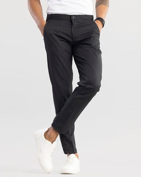 Slim Fit Flat-Front Chinos