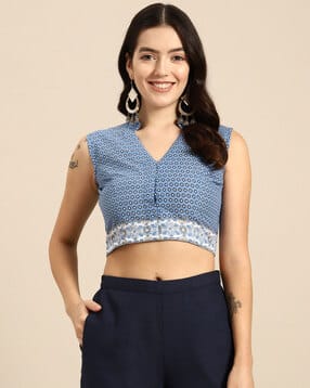Women Floral Printed Front-Open Blouse-image-34