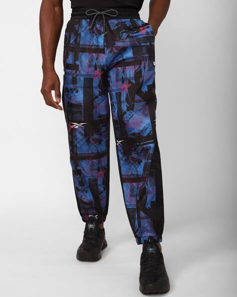 Printed Sweat Pants with Insert Pockets - Main Image