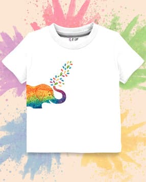 j & jp Boys Graphic Print Regular Fit Round-Neck T-Shirt-picture-16