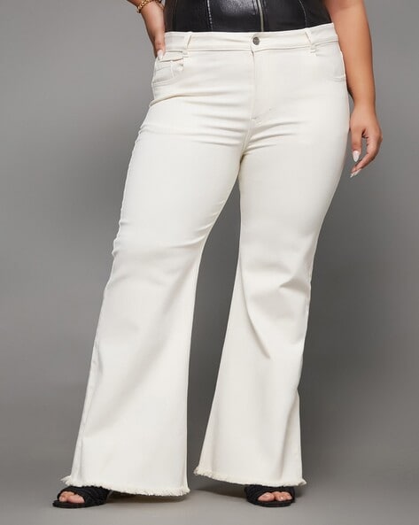 Buy White Jeans & Jeggings for Women by ELLE Online | Ajio.com