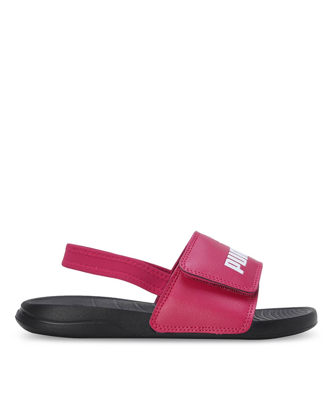 Buy Pink Black Sandals for Boys by PUMA Online