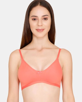 Buy How Perfect Padded Non-wired 3/4th Cup Everyday Wear Seamless T-Shirt  Bra - Grey Online