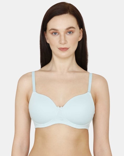  ZIVAME Padded Non Wired 3/4th Coverage T-Shirt Bra