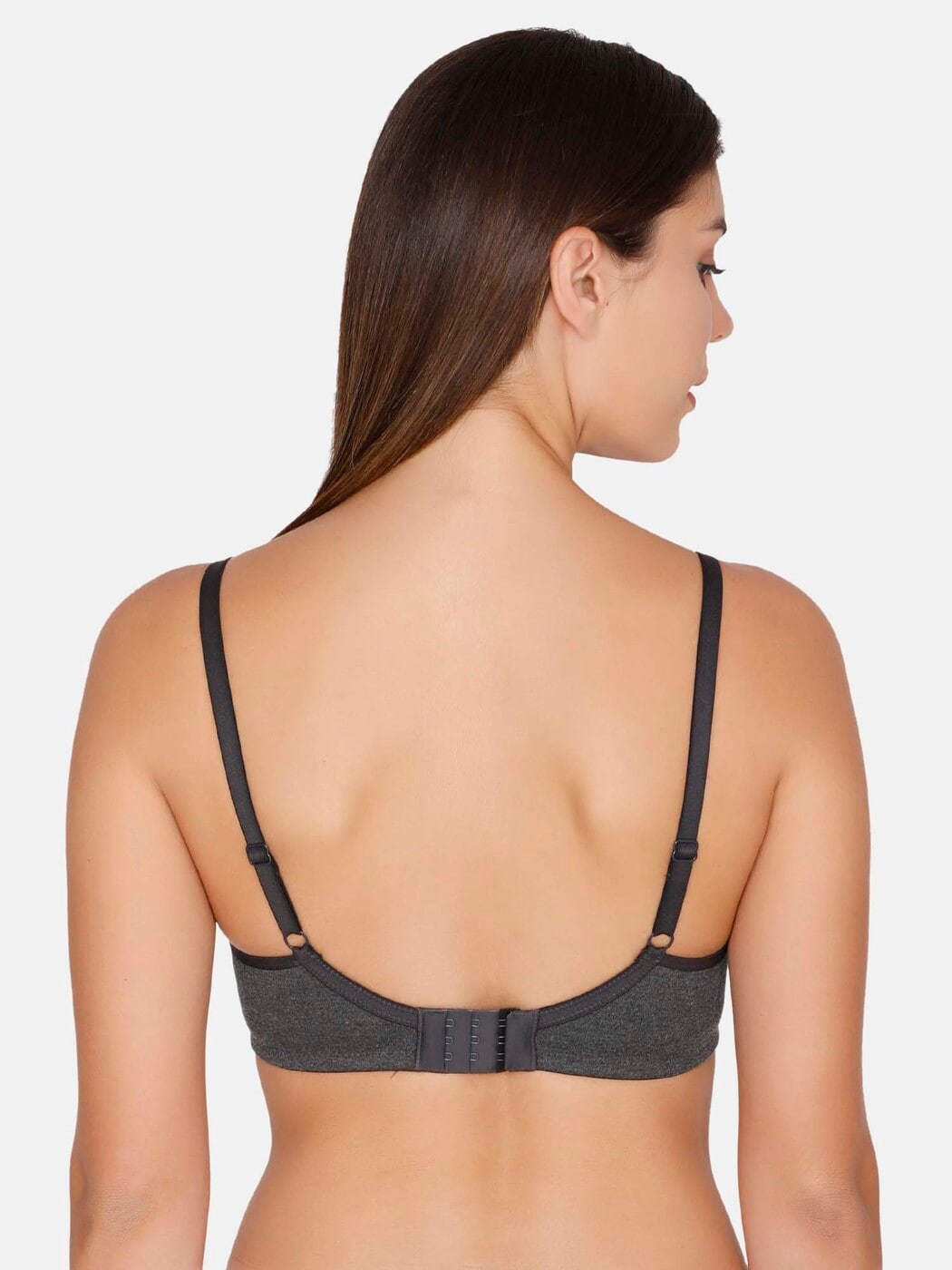 Buy Zivame All That Lace Padded Wired Low Coverage Bra-Grey at Rs.358  online