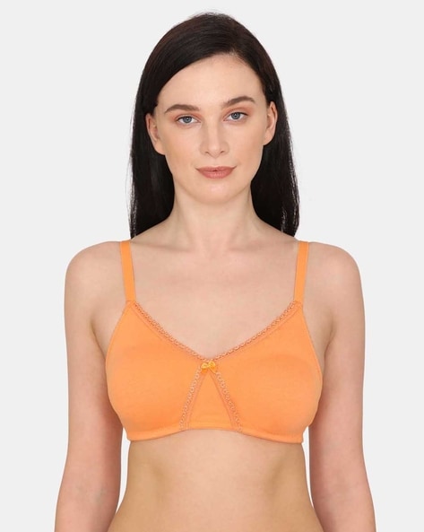Buy Zivame Beautiful Basics Double Layered Non Wired Full Coverage Backless  Bra - Green online