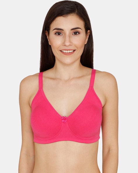 Buy Zivame True Curv Double Layered Non Wired Full Coverage Super Support  Bra - Sundried Tomato at Rs.500 online