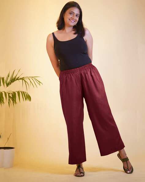 Women Palazzos with Slip Pockets Price in India