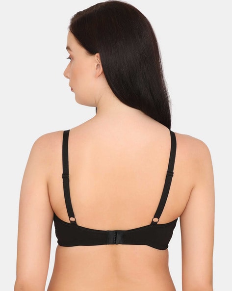 Buy Zivame Padded Non Wired 3/4th Coverage Backless Bra - Black at Rs.629  online