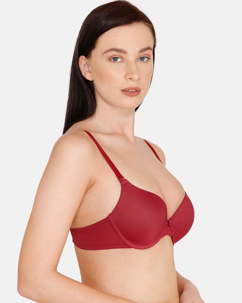 Buy Zivame Beautiful Basics Push-Up Wired Medium Coverage T-shirt Bra -  Rhododendron at Rs.999 online