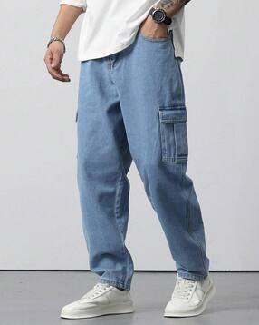 vooter Men Light Washed Tapered Jeans-picture-52