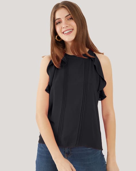 Zink London Round-Neck Top with Sleeveless