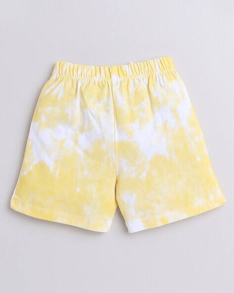 Boys Tie Dye Round-Neck T-Shirt Shorts Set