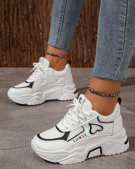 Buy White Sneakers for Women by LAYASA Online