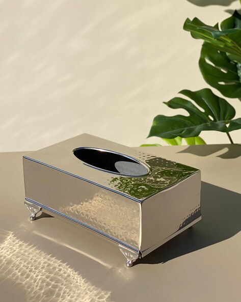 Steel store tissue box