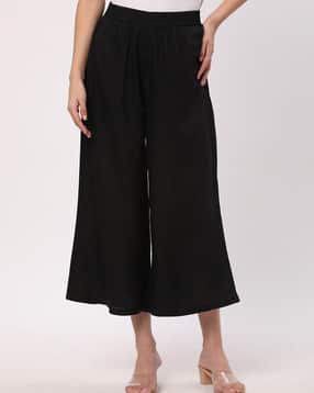 r&b Women Relaxed Fit Flat-Front Palazzos-picture-17