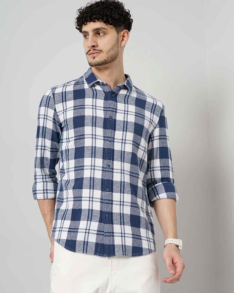 Celio Men Checked Regular Fit Shirt