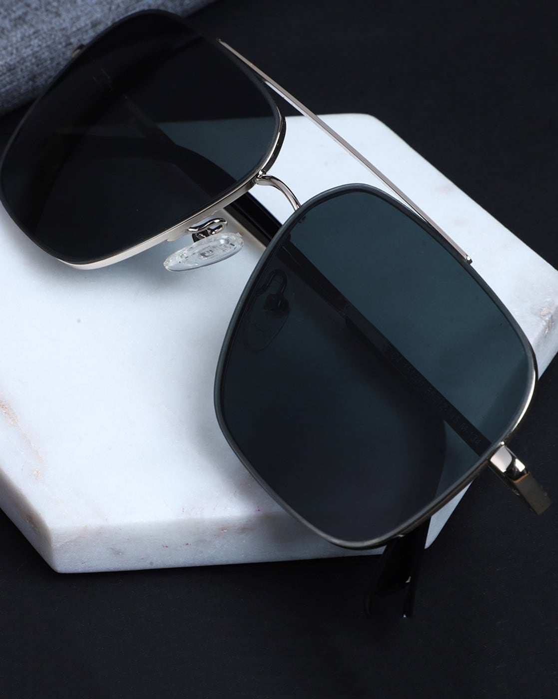 rectangle shape gold frame aviator sunglasses Hi Tek Alexander - Hi Tek  Webstore