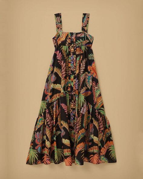 Buy FARM RIO Cool Foliage Sleeveless Maxi Dress | Multicoloured Color Women | AJIO LUXE Buy FARM RIO Cool Foliage Sleeveless Maxi Dress | Multicoloured Color Women | AJIO LUXE