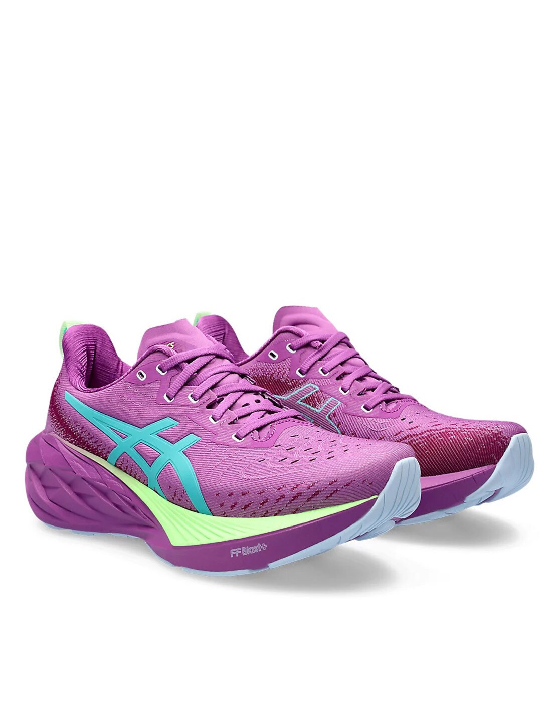 Asics purple deals running shoes