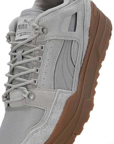 Athletic Shoes Puma Grey Breaker Mesh Fof Suede Sneakers - Main Image